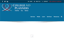 Tablet Screenshot of collegeaidplanners.com